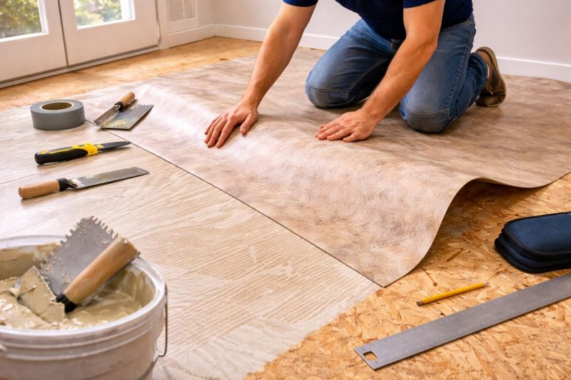 Sheet Vinyl Installation in Fredericksburg, VA